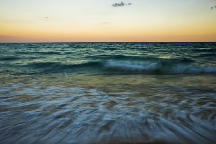 A long exposure seascape photo taken with the Sony A7 mirrorless full frame camera