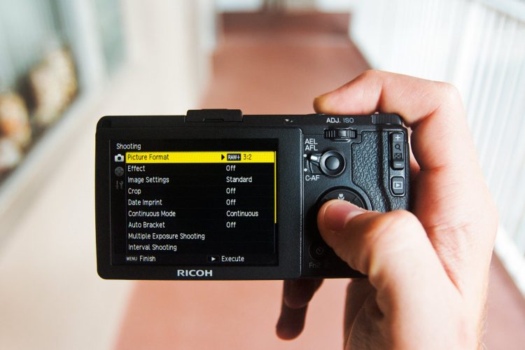 Ricoh GR Menu System