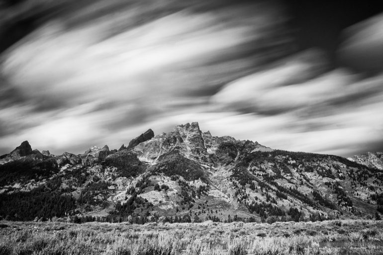 Grand Teton National Park black and white photography