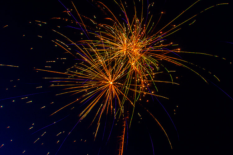 Fireworks display photography