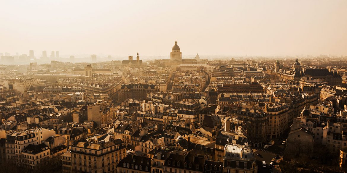 Paris, France during the golden hour