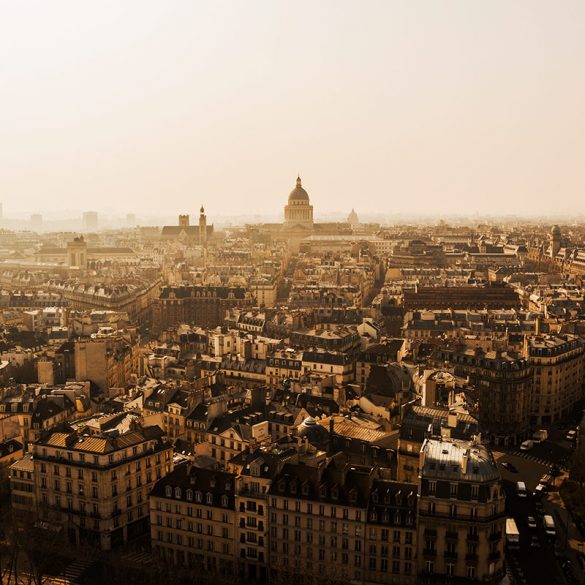 Paris, France during the golden hour