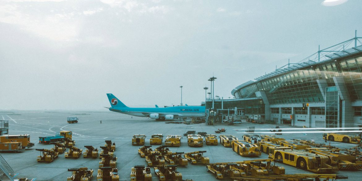 Travel Photography of Incheon International Airport in the Early Morning