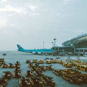 Travel Photography of Incheon International Airport in the Early Morning