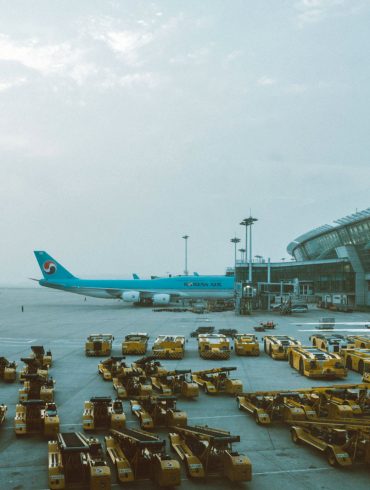 Travel Photography of Incheon International Airport in the Early Morning